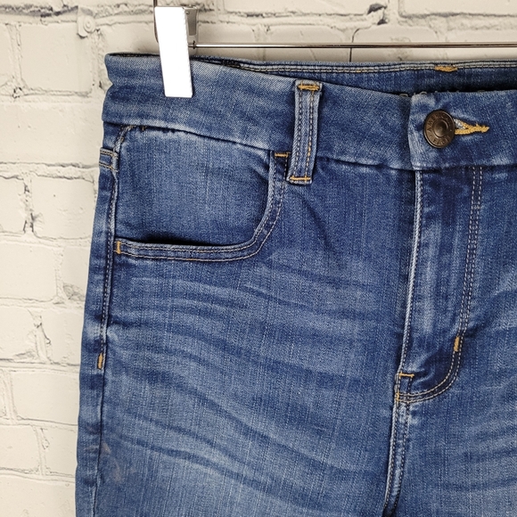 AMERICAN EAGLE | curvy hi-rise jegging skinny stretch short/cropped jeans - Picture 3 of 10